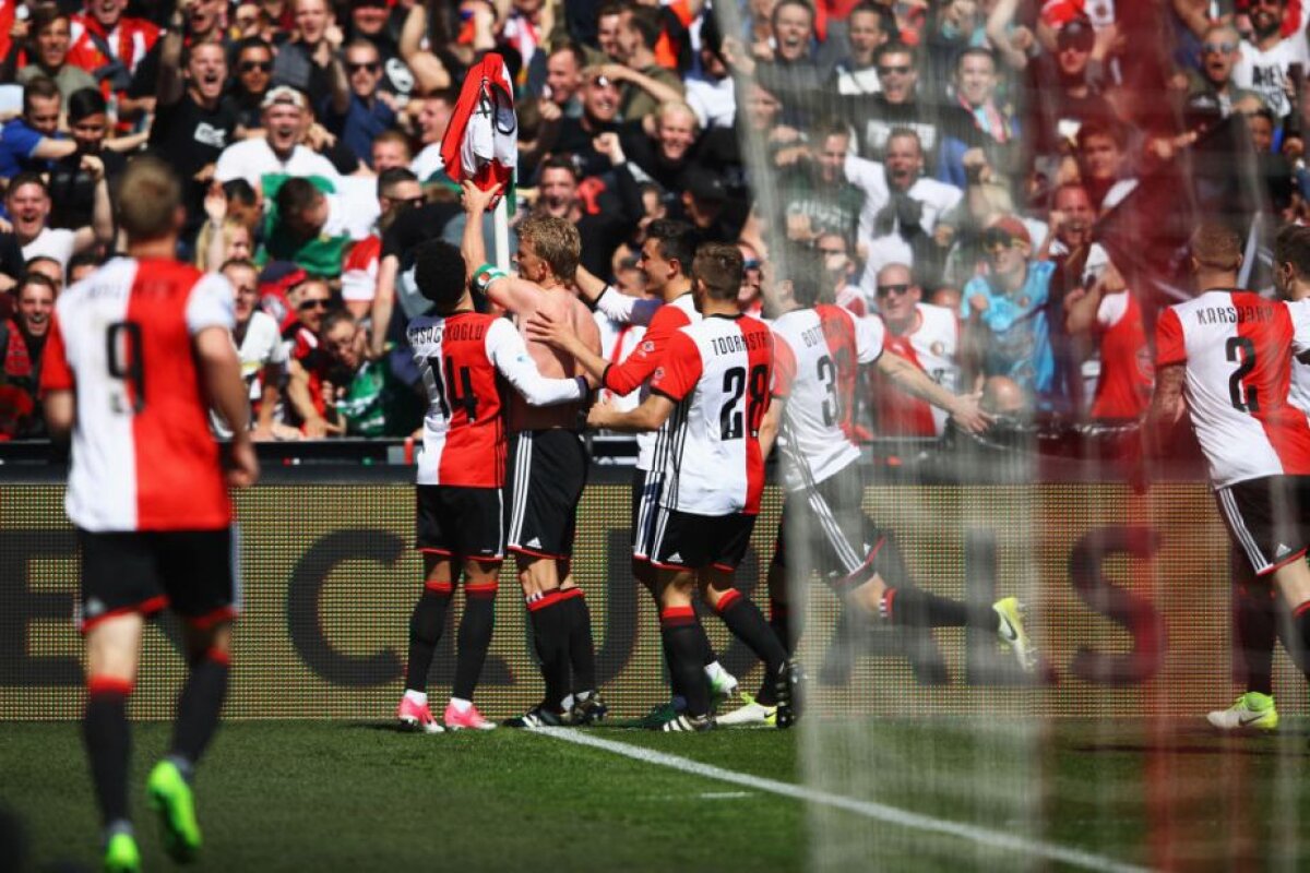 VIDEO+FOTO Kuyt pentru titlu! Un hat-trick i-a adus trofeul lui Feyenoord după 18 ani » Imagini de senzație cu sărbătoarea alb-roșie 