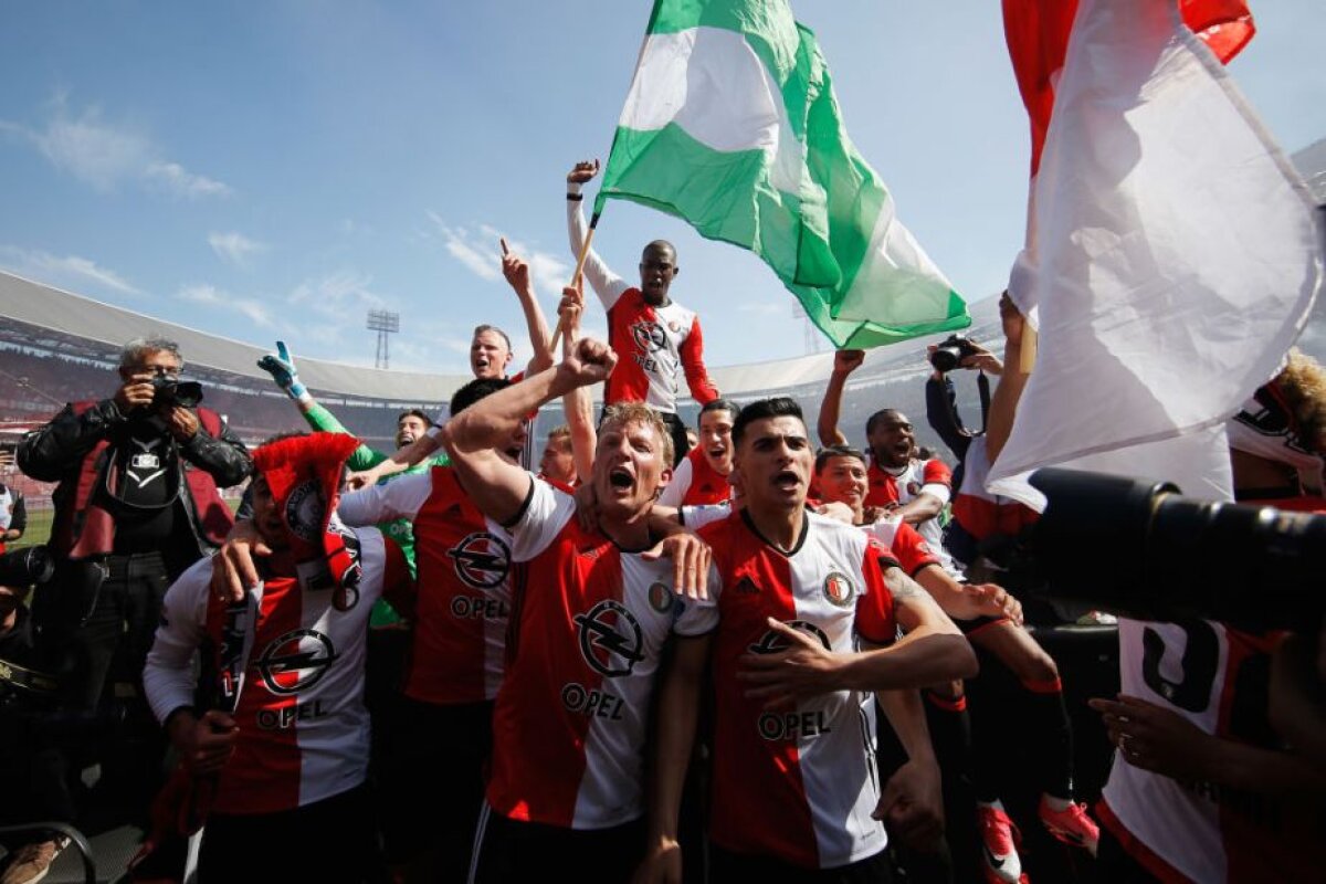 VIDEO+FOTO Kuyt pentru titlu! Un hat-trick i-a adus trofeul lui Feyenoord după 18 ani » Imagini de senzație cu sărbătoarea alb-roșie 