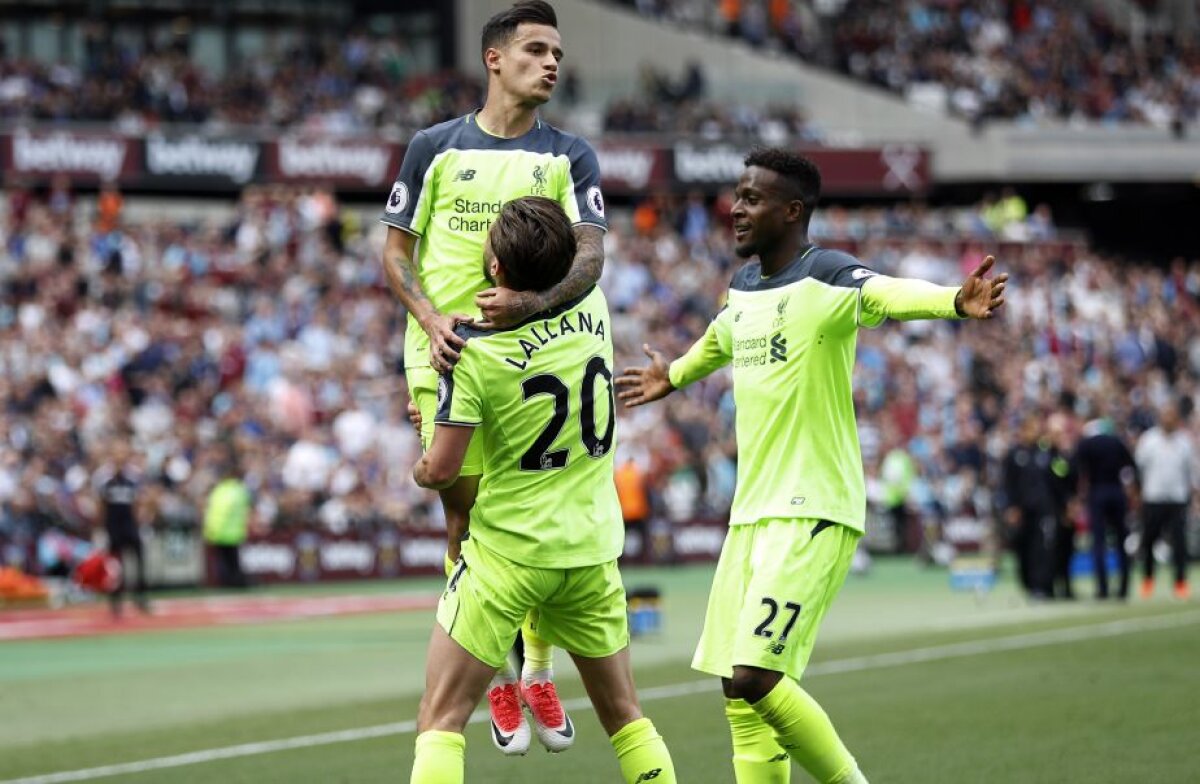 VIDEO+FOTO Liverpool, tot mai aproape de calificarea în Liga Campionilor » Victorie categorică împotriva lui West Ham