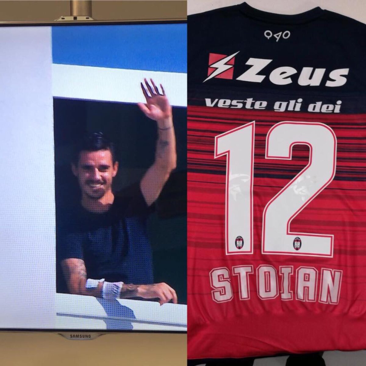 FOTO Spectator la fereastra spitalului! Un stranier din Serie A și-a încurajat echipa într-un mod inedit