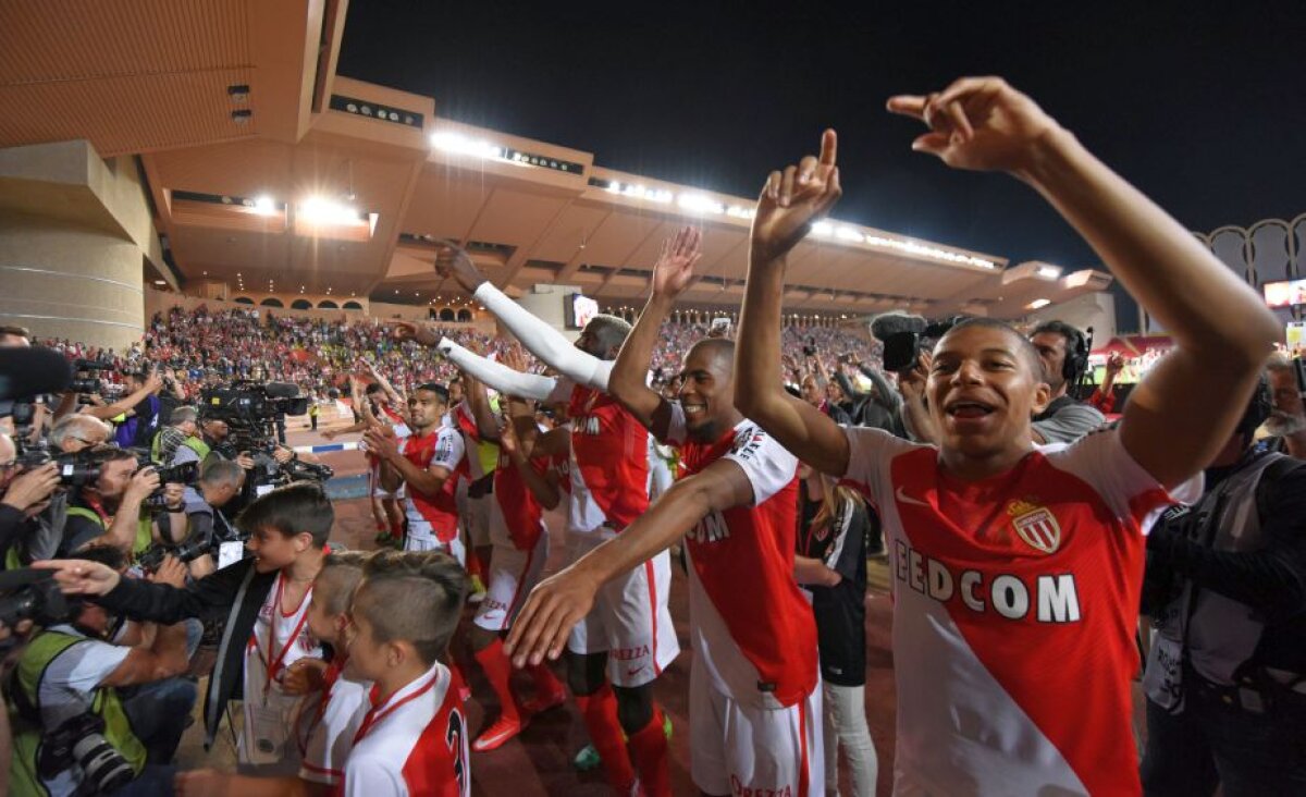 VIDEO+FOTO Performanță remarcabilă: AS Monaco a câștigat cel de-al 8-lea titlu din istorie! Acum un an termina la 31 de puncte de campioana PSG