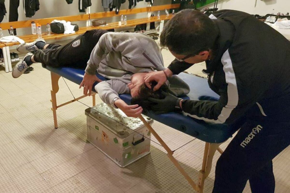 GALERIE FOTO  Violență extremă » Antrenorul unui fost stelist a fost rănit la cap cu o cutie de bere aruncată de ultrașii rivali