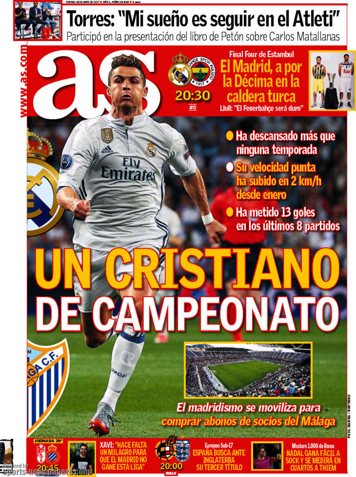 Ce scriu azi ziarele de sport din lume (19 mai 2017)