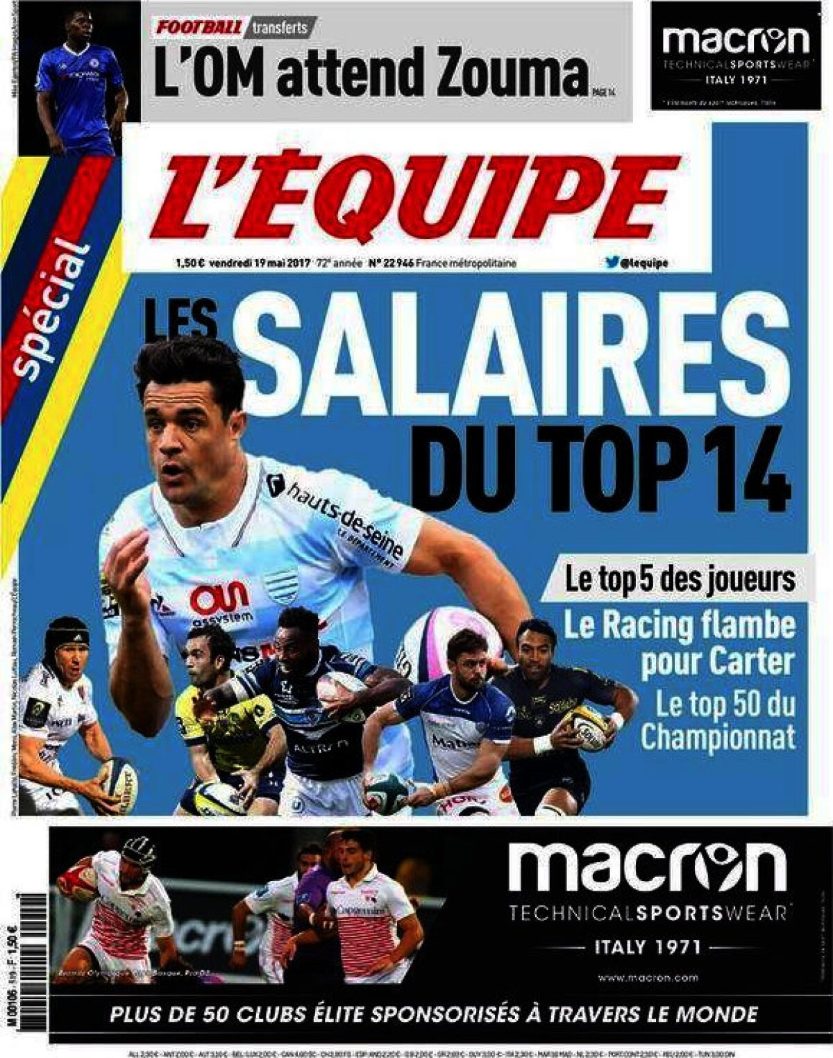 Ce scriu azi ziarele de sport din lume (19 mai 2017)