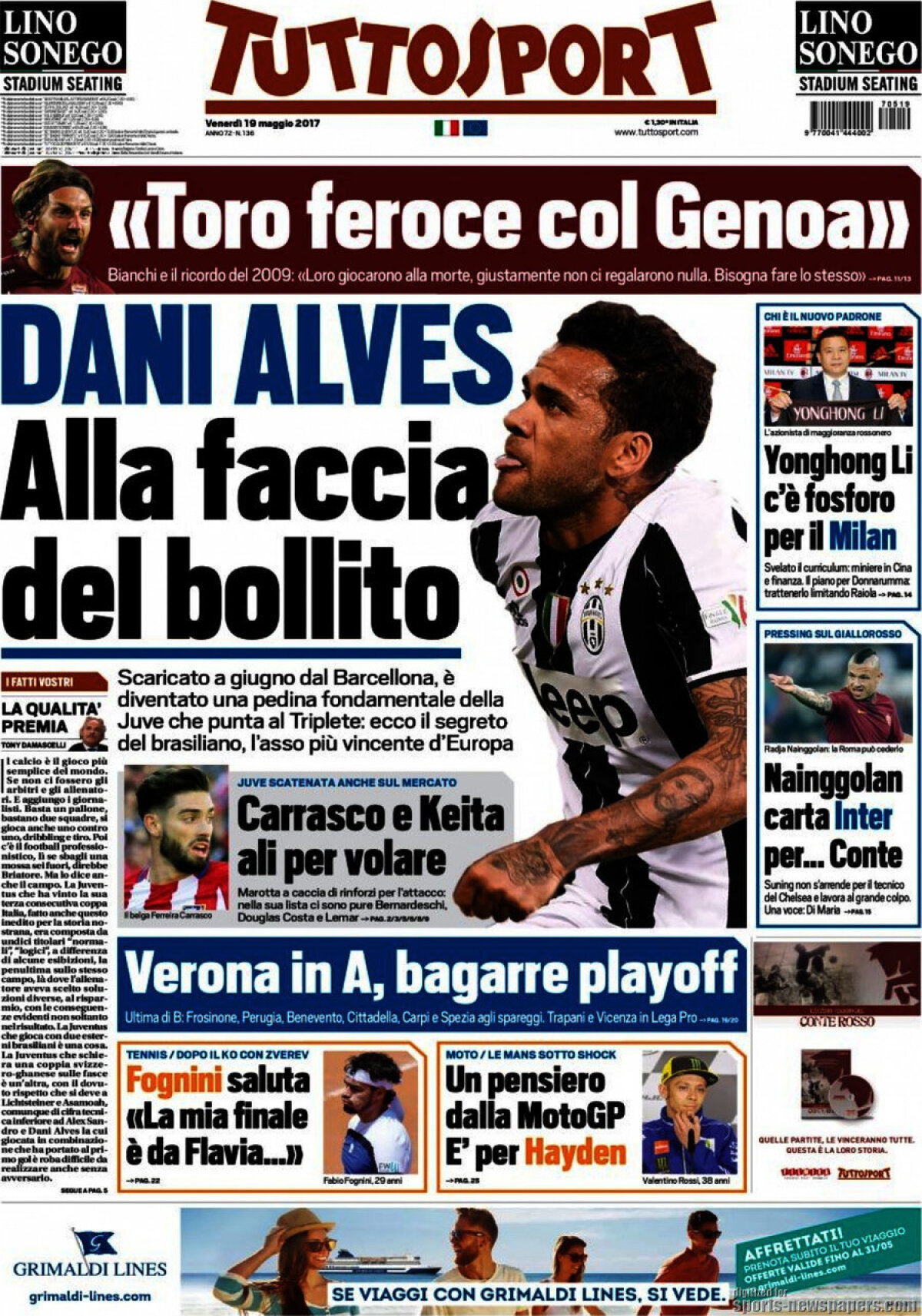 Ce scriu azi ziarele de sport din lume (19 mai 2017)