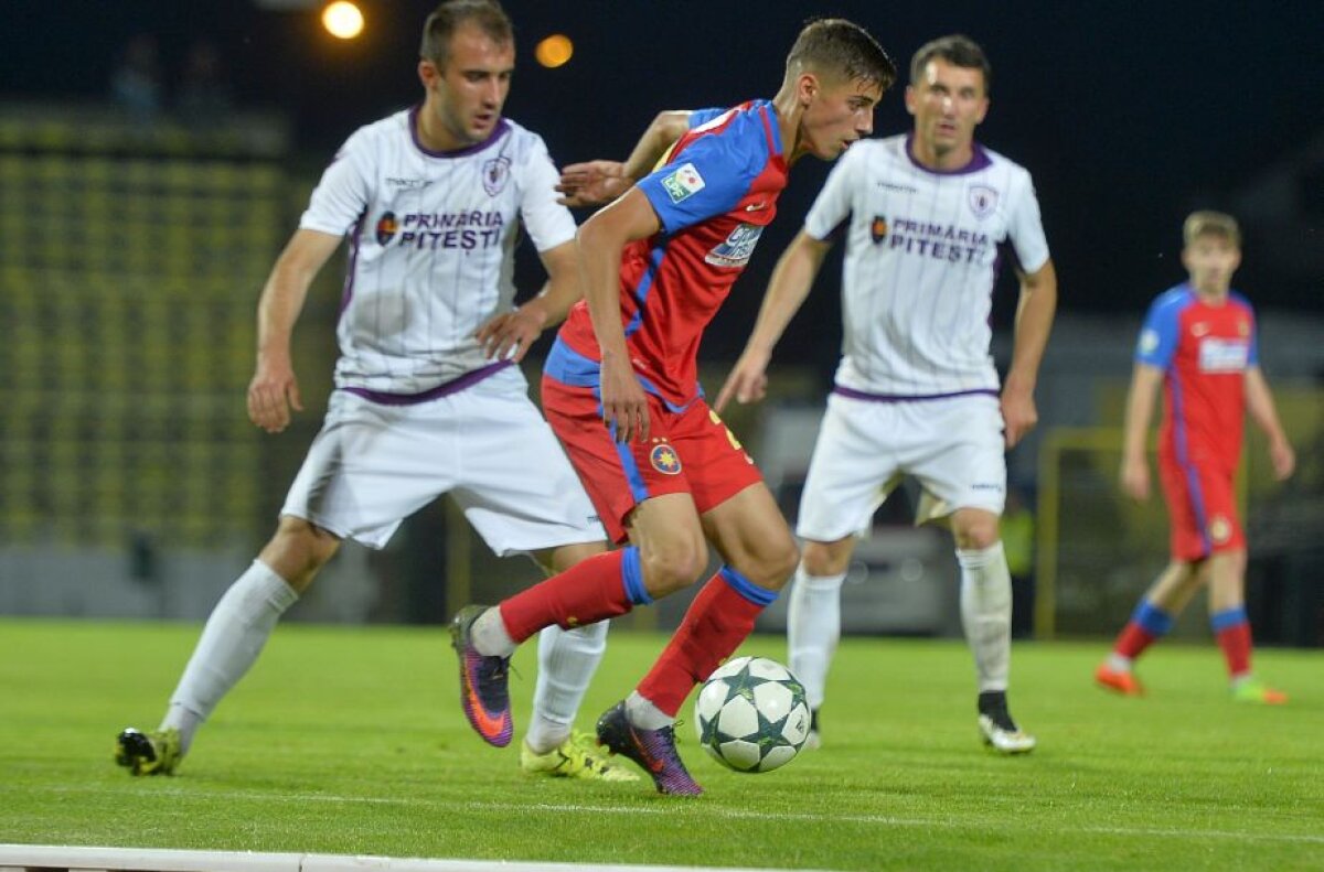 FOTO Dică la penultimul meci pe banca lui SCM Pitești » A învins FCSB 2, scor 3-1