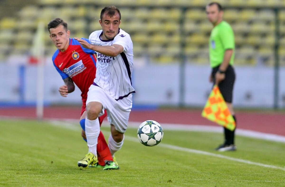 FOTO Dică la penultimul meci pe banca lui SCM Pitești » A învins FCSB 2, scor 3-1