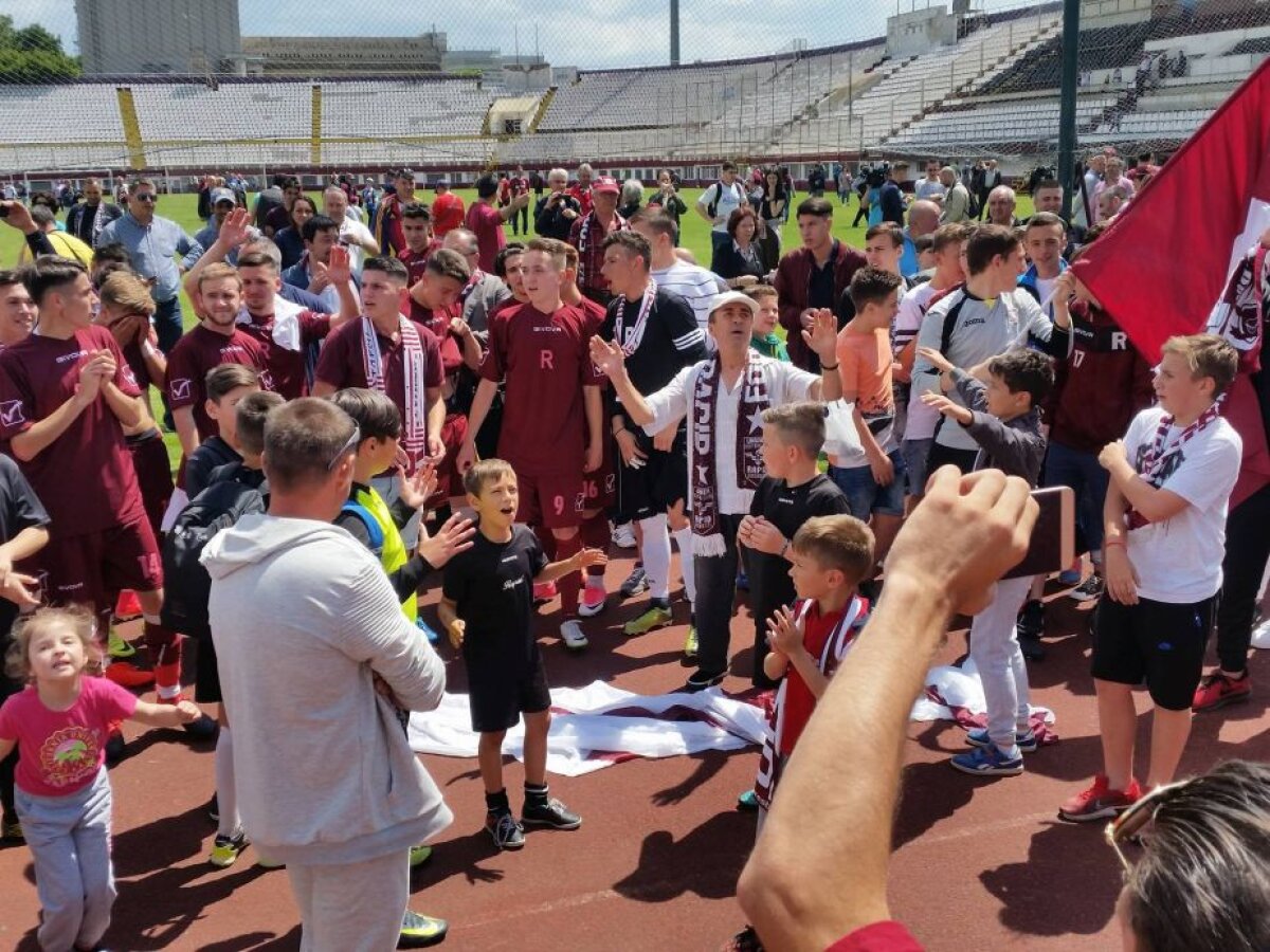 FOTO AFC Rapid a promovat în Liga a 4-a după o victorie lejeră în fața fiilor lui Ilie Stan și Anghel Iordănescu 