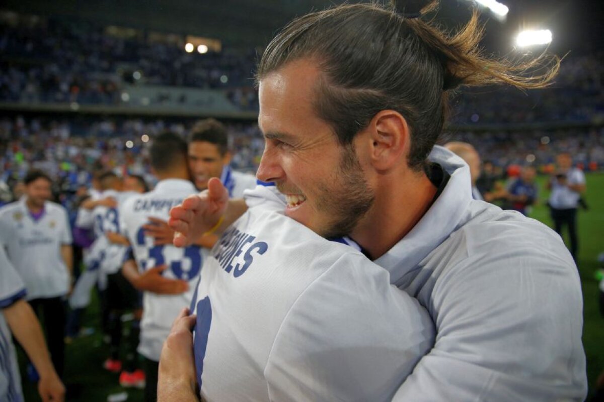 VIDEO+FOTO Bucurie senzațională a jucătorilor lui Real Madrid! Zidane a fost aruncat în sus de propriii fotbaliști după titlul 33