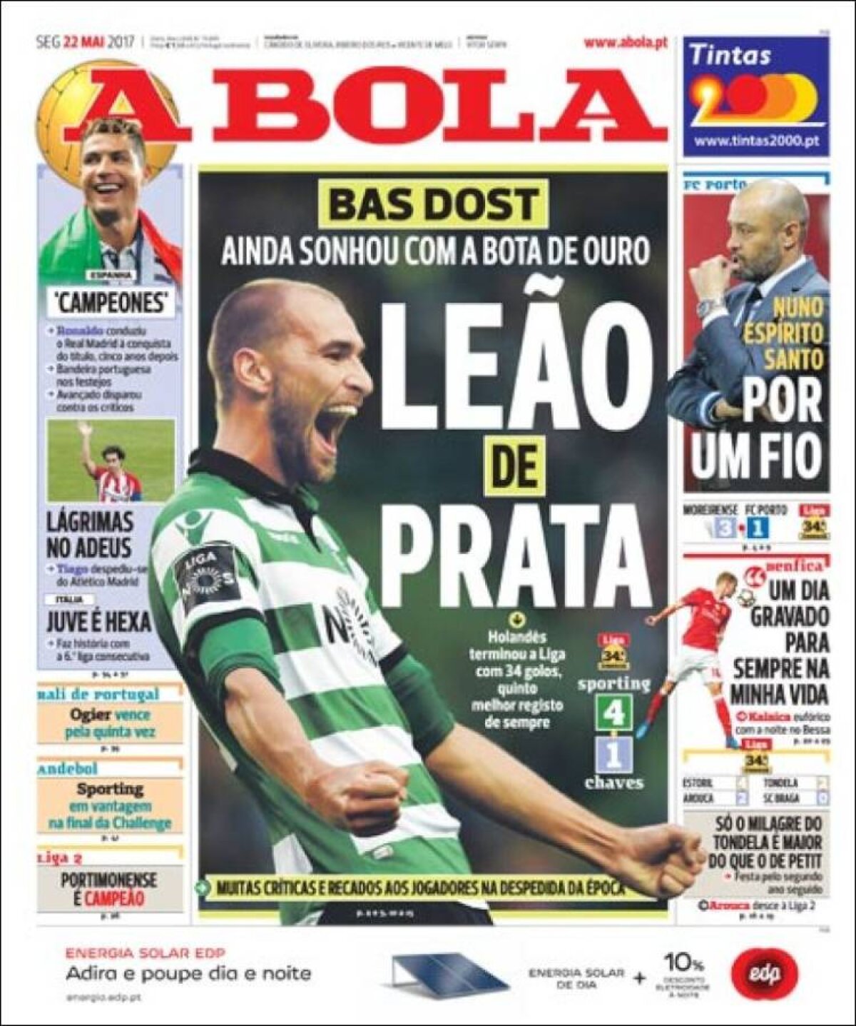 Ce scriu azi ziarele de sport din lume (22 mai 2017)