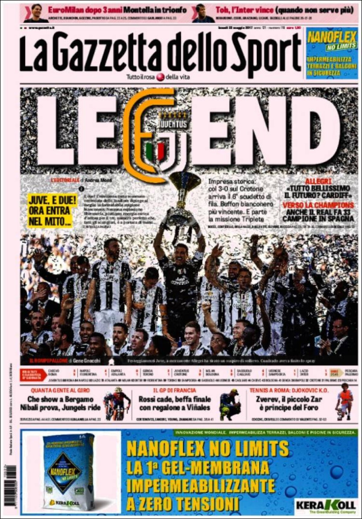 Ce scriu azi ziarele de sport din lume (22 mai 2017)