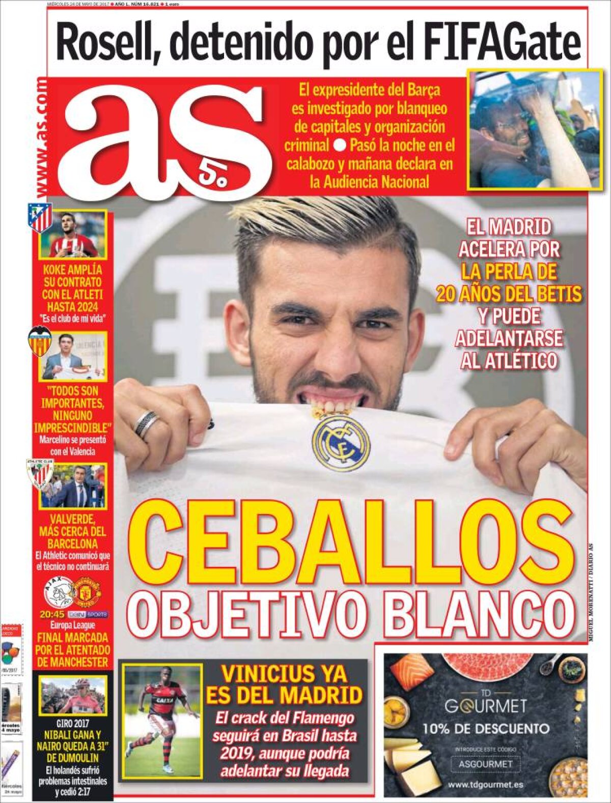 Ce scriu azi ziarele de sport din lume (24 mai 2017)