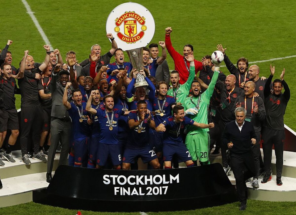 VIDEO+FOTO Cele mai tari imagini după finala Europa League! Jose Mourinho, one-man show! Cum s-au bucurat fotbaliștii