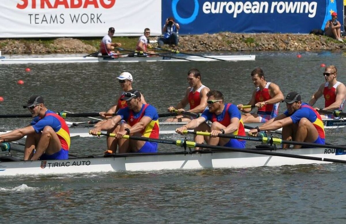Românii domină la canotaj! Trei medalii de aur la Europenele de la Racice pentru "tricolori"