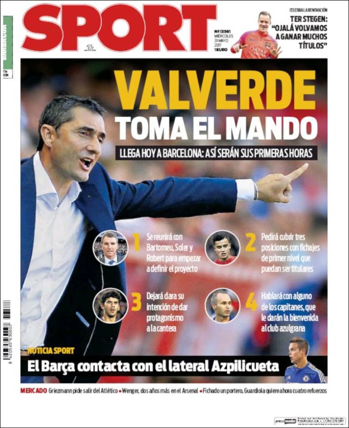 Ce scriu azi ziarele de sport din lume (31 mai 2017)