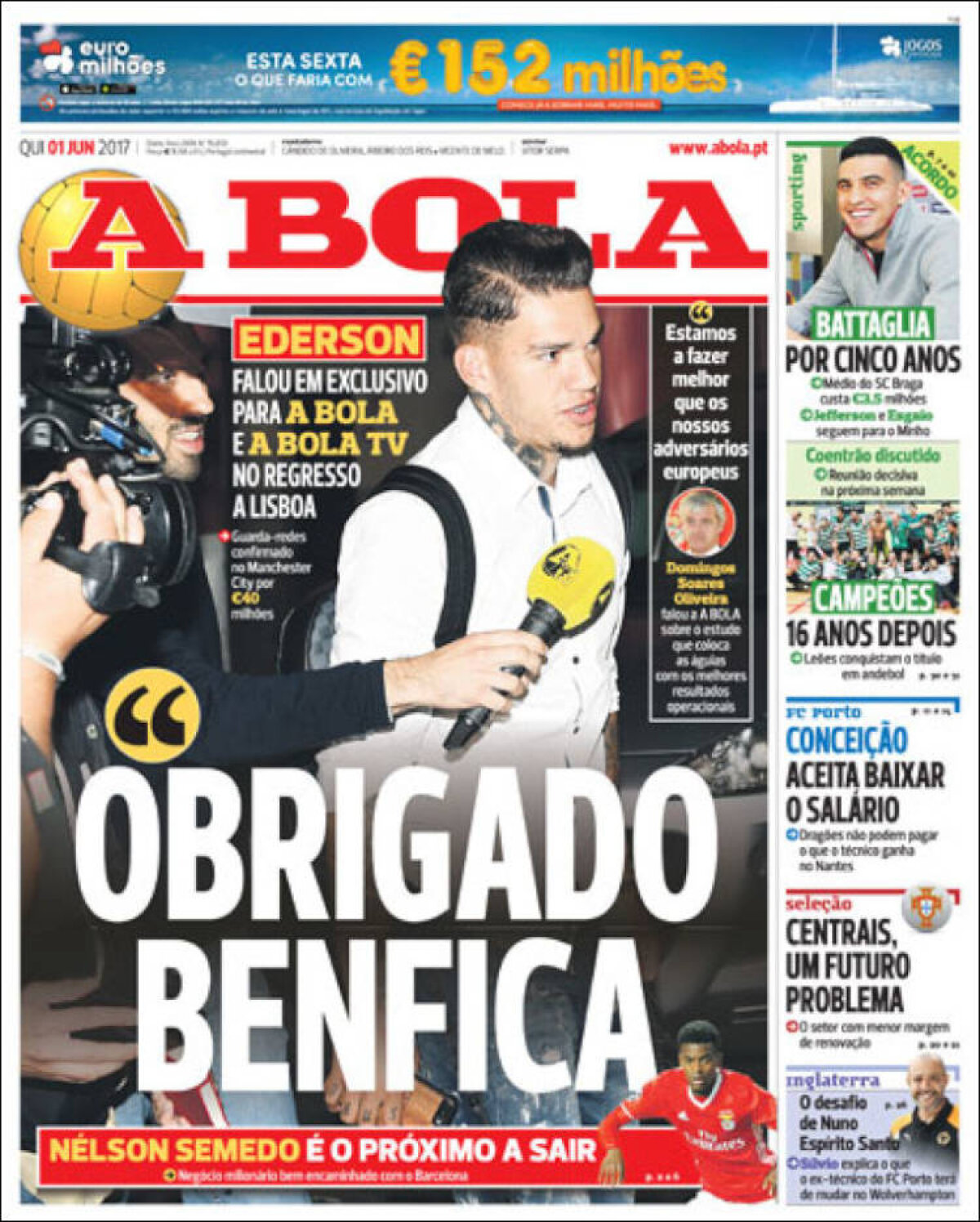 Ce scriu azi ziarele de sport din lume (1 iunie 2017)