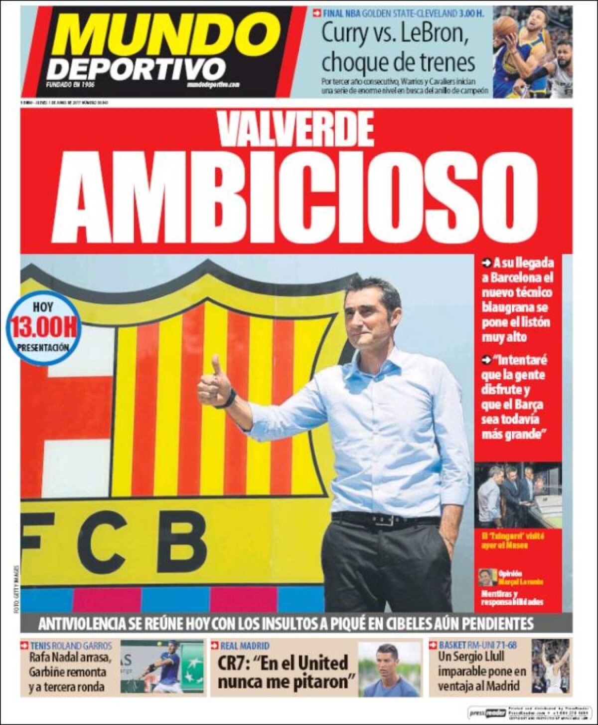 Ce scriu azi ziarele de sport din lume (1 iunie 2017)