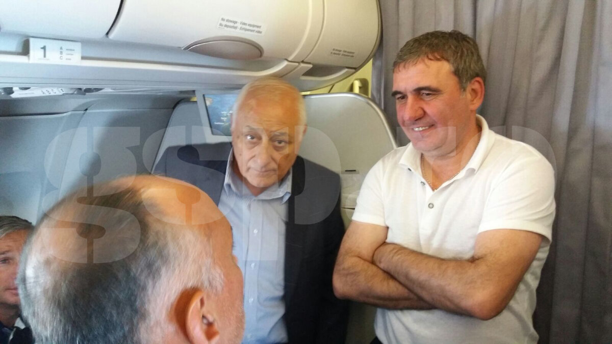 FOTO EXCLUSIV Imagini din avionul Generației de Aur spre finala Ligii