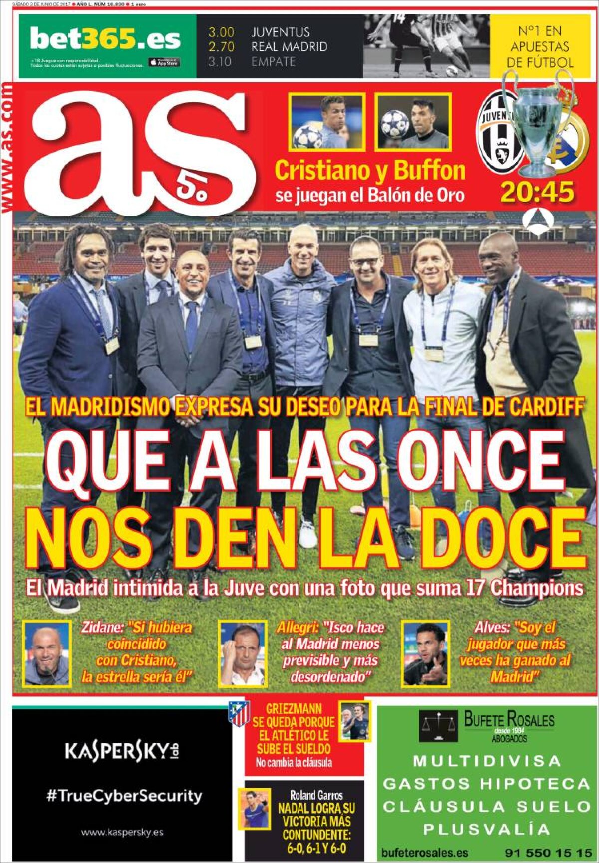 Ce scriu azi ziarele de sport din lume (3 iunie 2017)