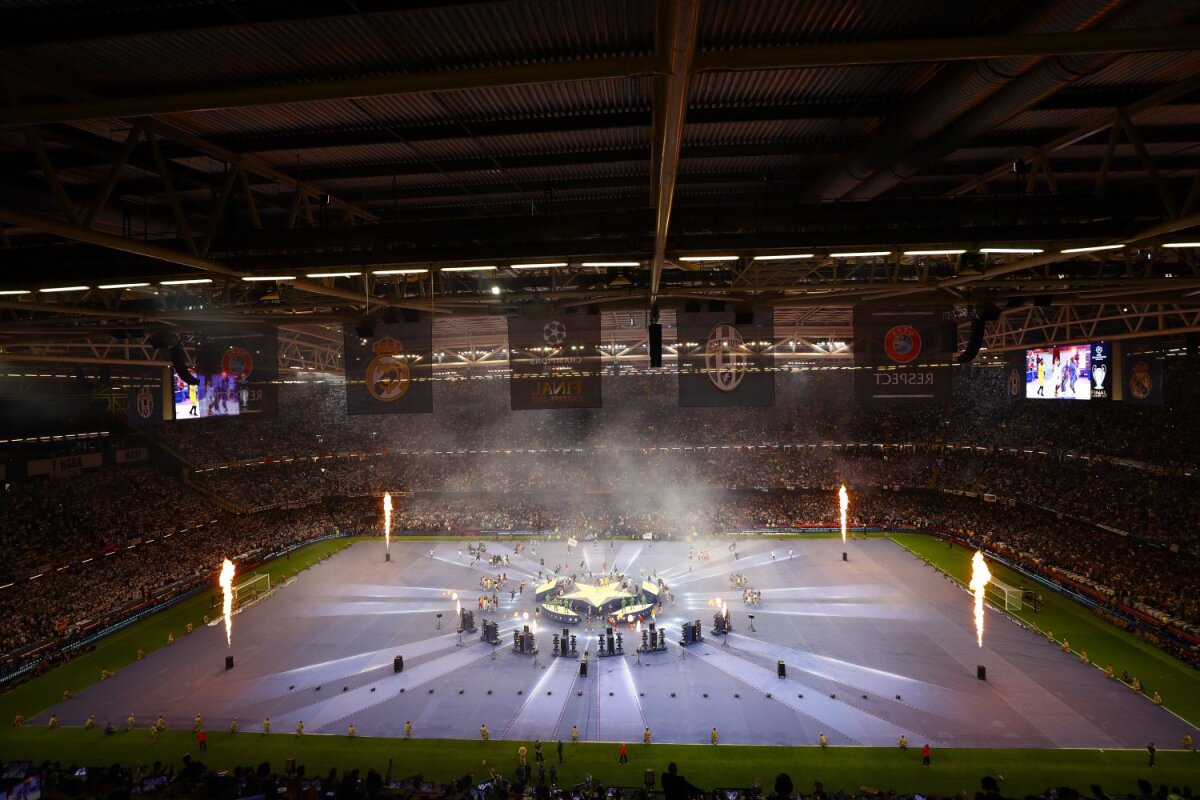 FOTO Supershow în deschiderea Finalei UCL de la Cardiff: Black Eyed Peas au ridicat tribunele în picioare