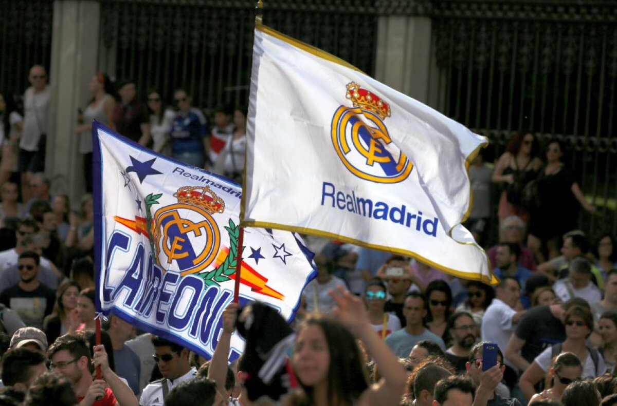 Sărbătoare grandioasă “Campeones 12” pentru Real Madrid pe străzile capitalei Spaniei și pe ”Santiago Bernabeu” + Sergio Ramos, Zinedine Zidane și Cristiano Ronaldo, momente de neuitat 