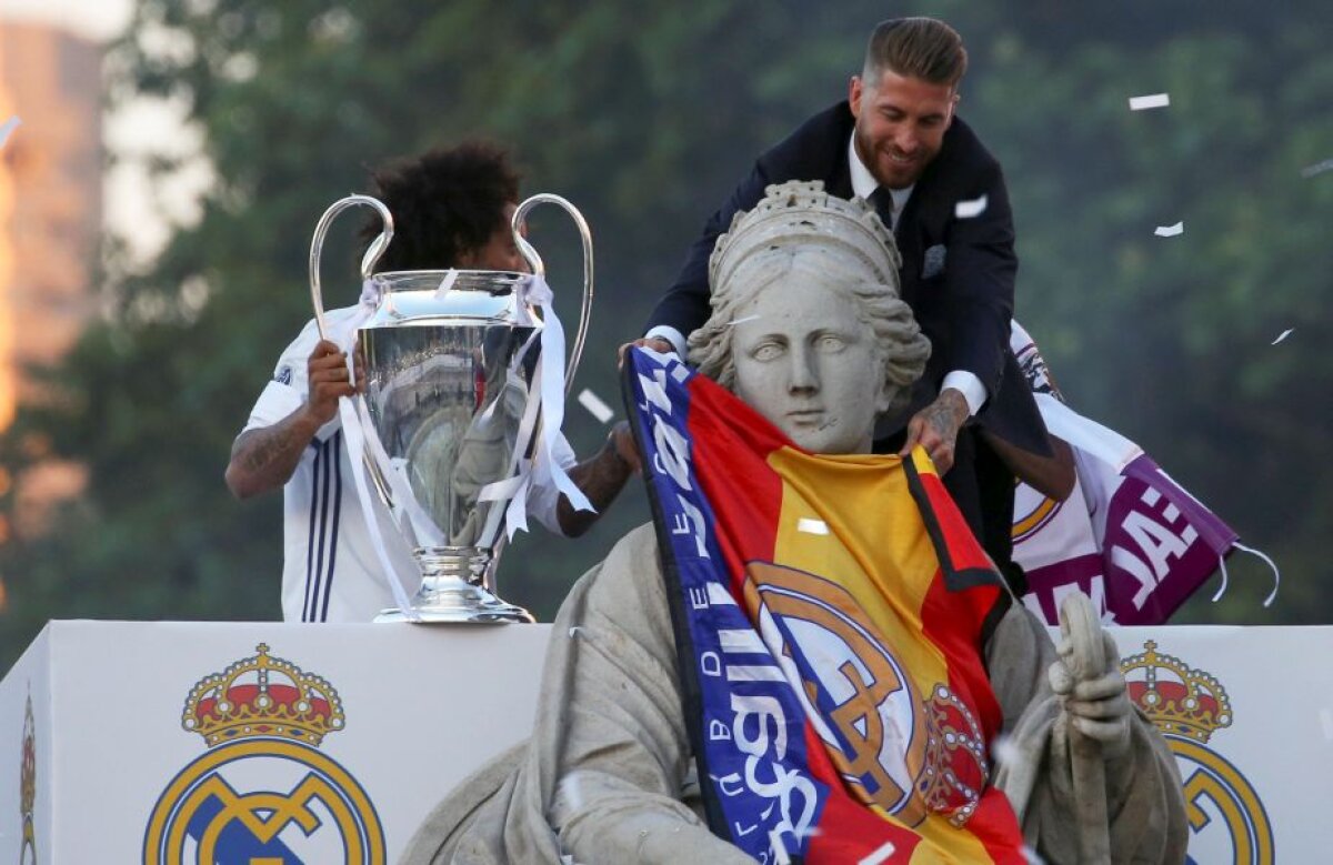 Sărbătoare grandioasă “Campeones 12” pentru Real Madrid pe străzile capitalei Spaniei și pe ”Santiago Bernabeu” + Sergio Ramos, Zinedine Zidane și Cristiano Ronaldo, momente de neuitat 