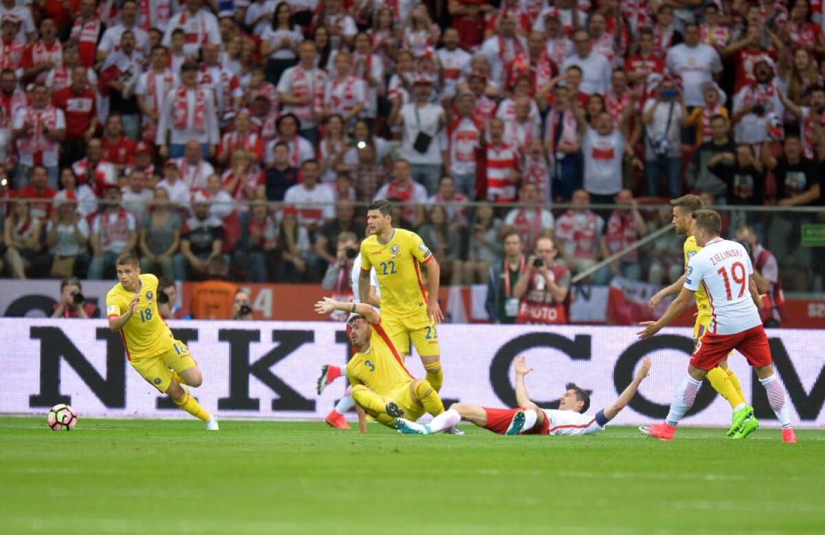 FOTO și VIDEO » Calificarea rămâne pe altă dată! Înfrângere clară în Polonia pentru tricolori » Lewandowski, la al cincilea gol în poarta României