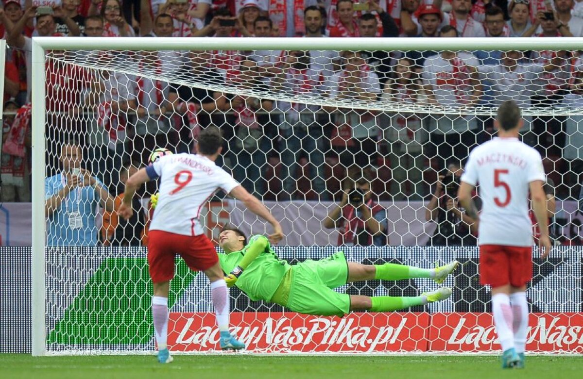 FOTO și VIDEO » Calificarea rămâne pe altă dată! Înfrângere clară în Polonia pentru tricolori » Lewandowski, la al cincilea gol în poarta României