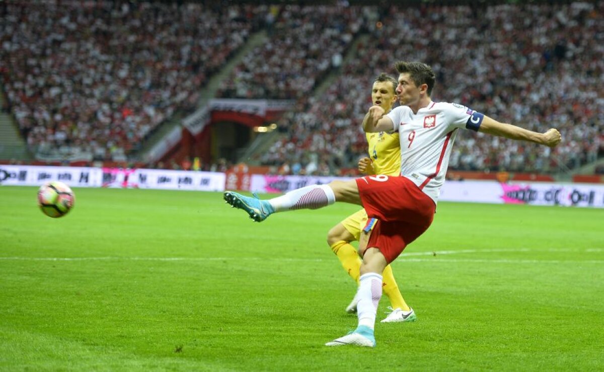 FOTO și VIDEO » Calificarea rămâne pe altă dată! Înfrângere clară în Polonia pentru tricolori » Lewandowski, la al cincilea gol în poarta României