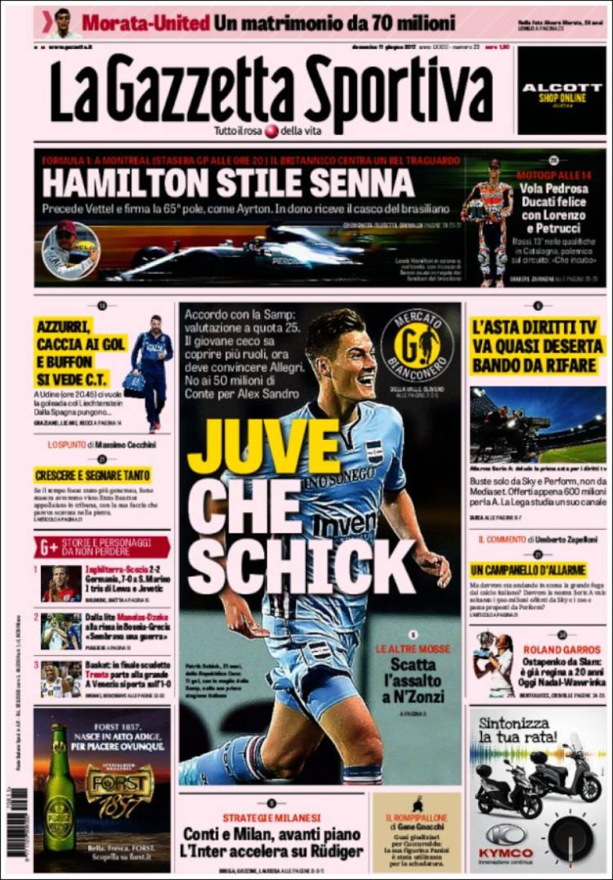 Ce scriu azi ziarele de sport din lume (11 iunie 2017)