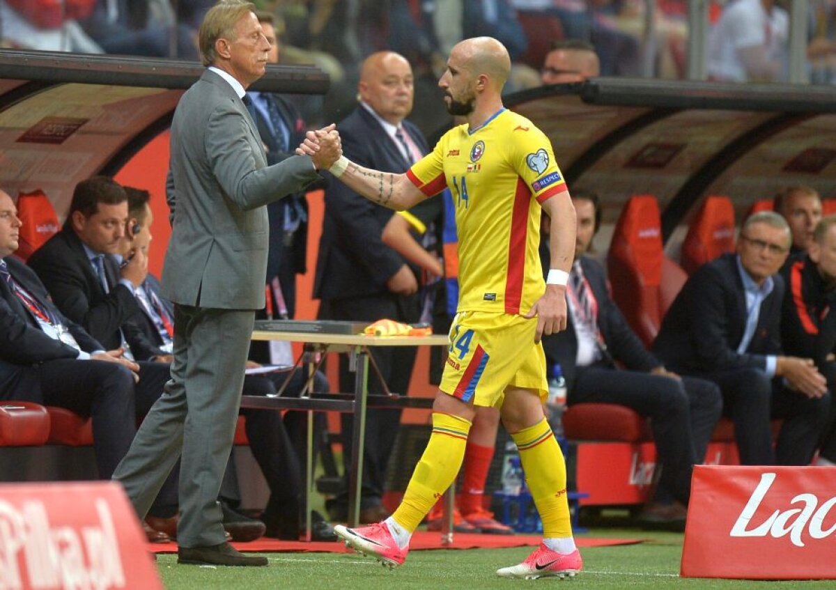 FOTO Detaliul ciudat remarcat de fotoreporterul GSP la Polonia - România » Daum nu a avut nicio reacție în timpul meciului