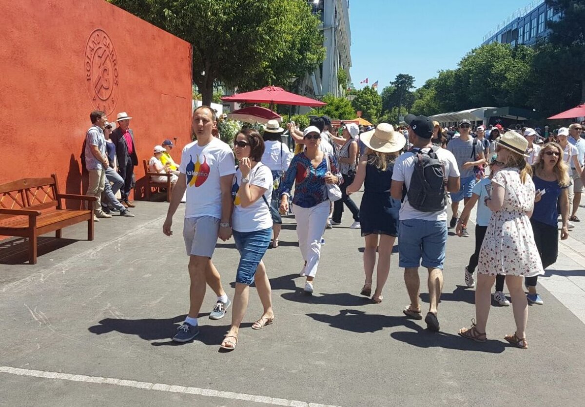 Corespondență de la Roland Garros: Parisul tricolor! El e românul din Saint Kitts și Nevis venit să o vadă pe Halep!