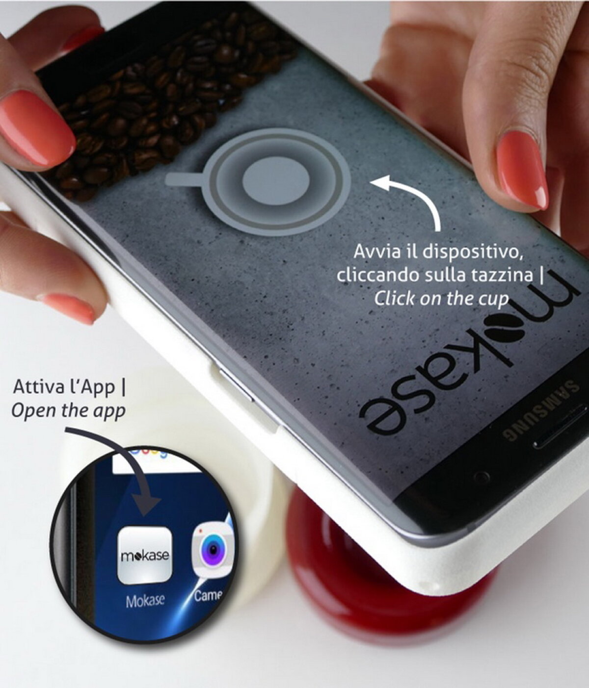VIDEO & FOTO Mokase, telefonul care te servește cu cafea oricând și oriunde