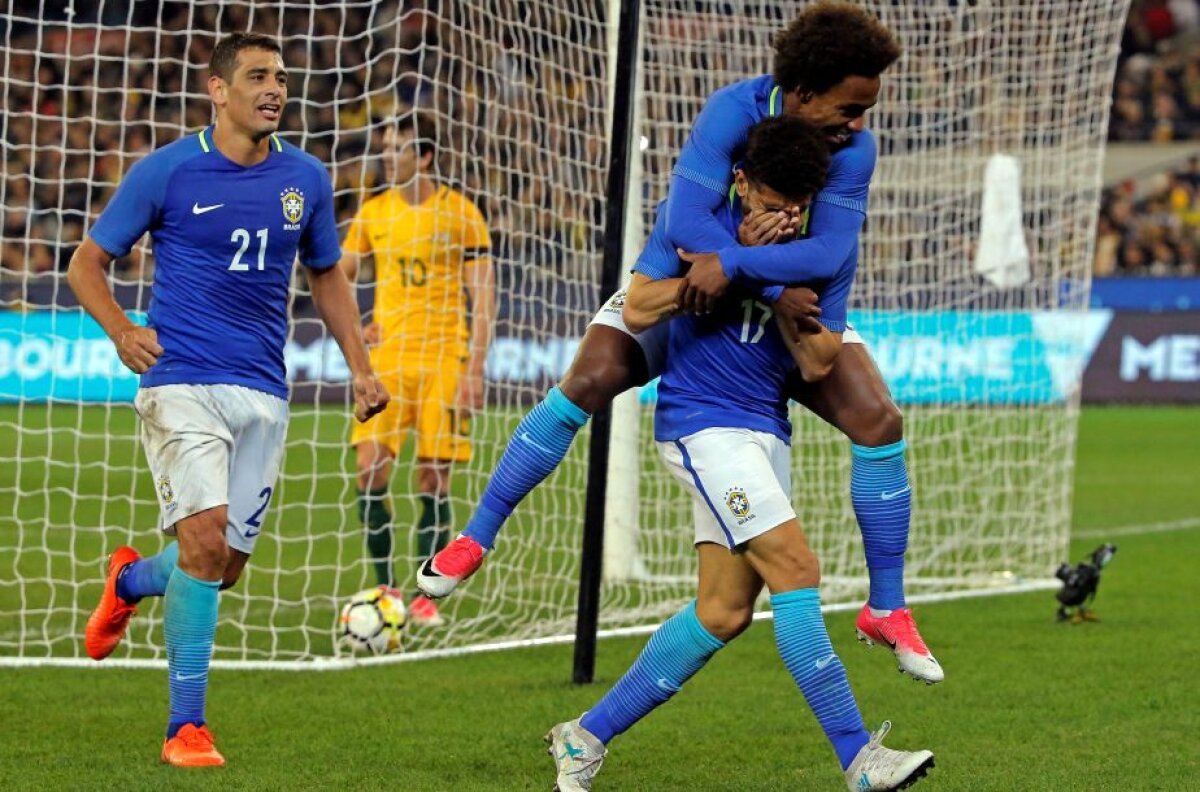 VIDEO Brazilia a făcut spectacol contra Australiei » A marcat după 10 secunde