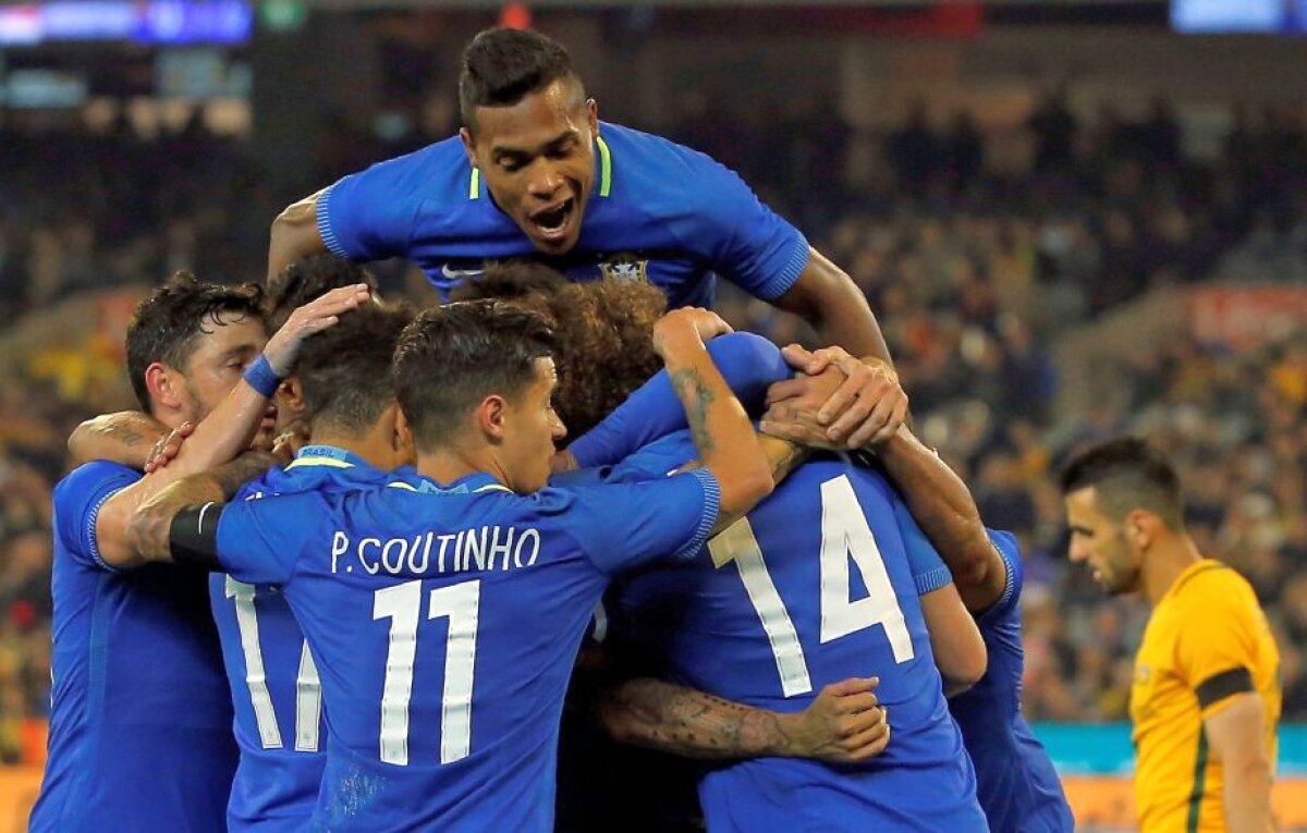 VIDEO Brazilia a făcut spectacol contra Australiei » A marcat după 10 secunde