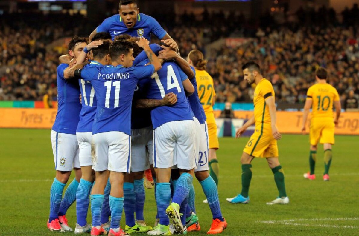 VIDEO Brazilia a făcut spectacol contra Australiei » A marcat după 10 secunde