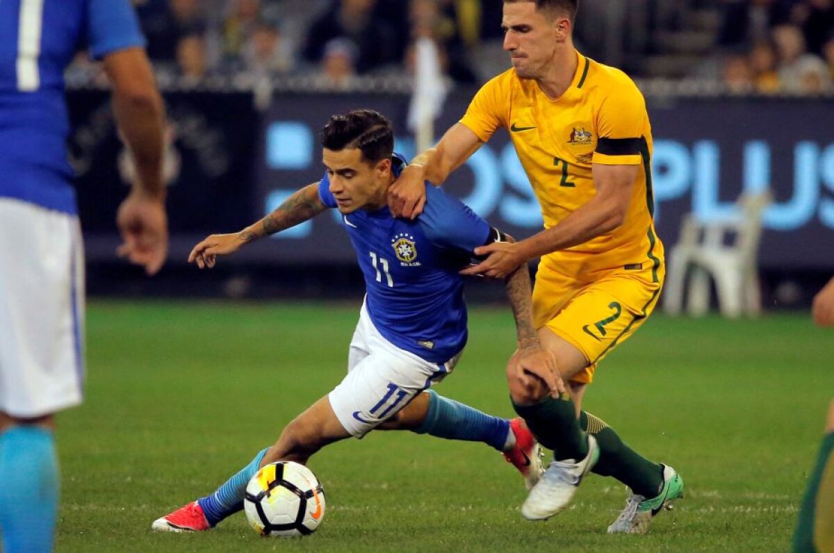 VIDEO Brazilia a făcut spectacol contra Australiei » A marcat după 10 secunde