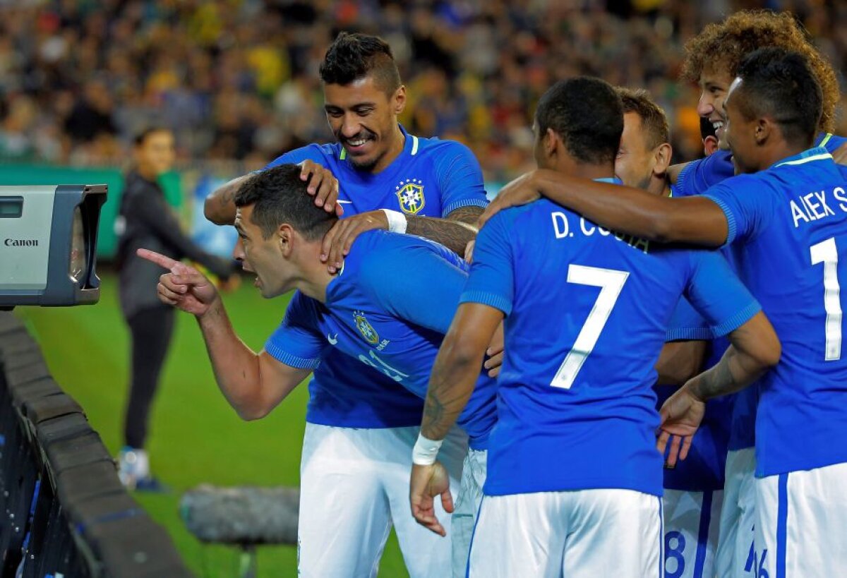 VIDEO Brazilia a făcut spectacol contra Australiei » A marcat după 10 secunde
