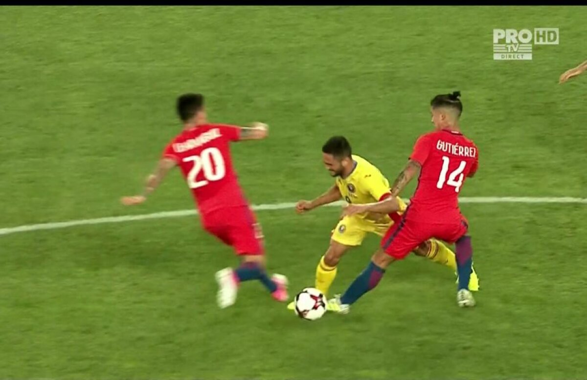 FOTO Amical cu spirite încinse » Andone a fost la un pas să se ia la bătaie cu Aranguiz, iar apoi a provocat eliminarea unui fotbalist din Chile