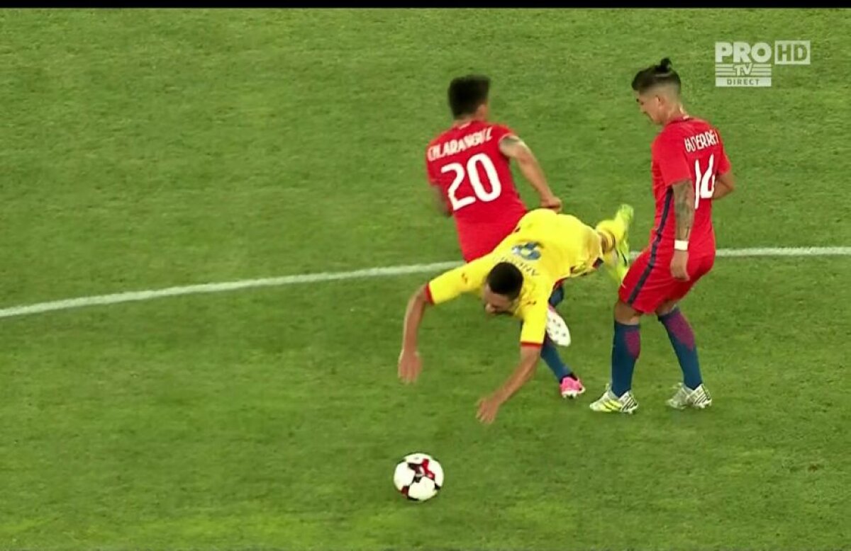 FOTO Amical cu spirite încinse » Andone a fost la un pas să se ia la bătaie cu Aranguiz, iar apoi a provocat eliminarea unui fotbalist din Chile