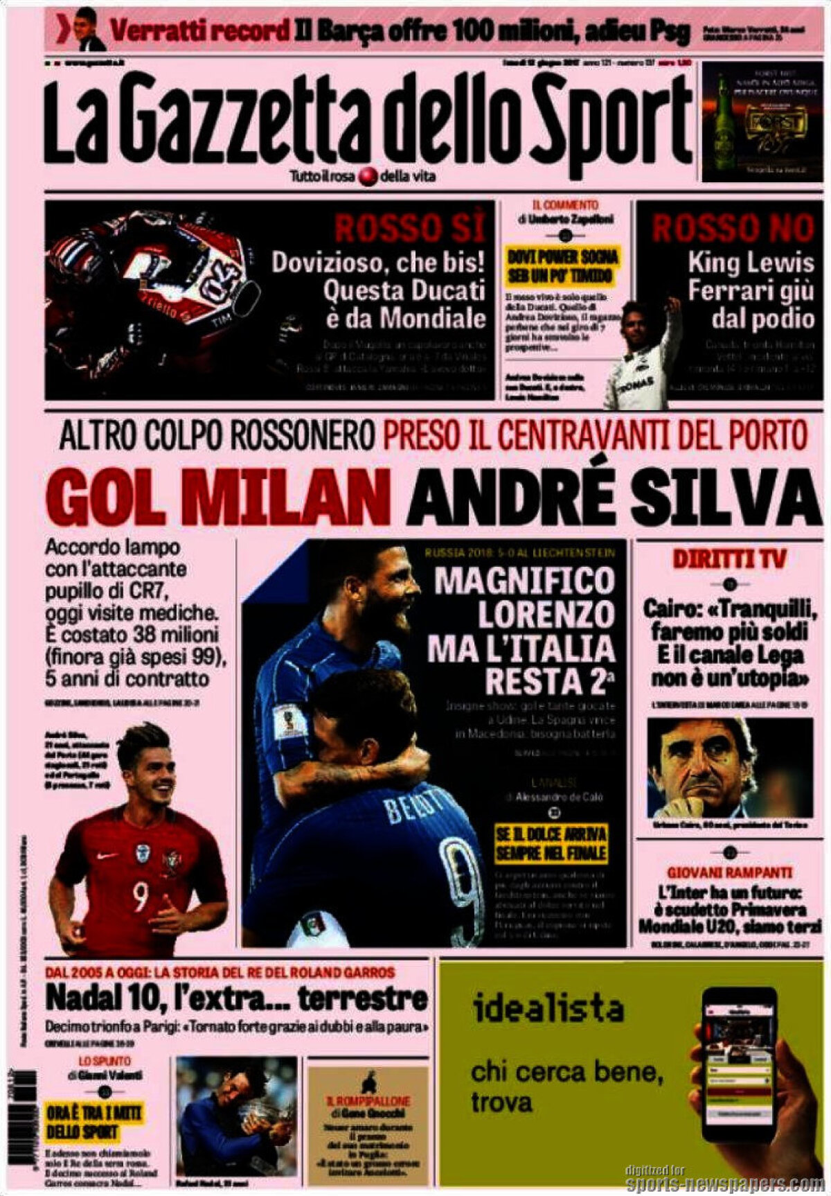 Ce scriu azi ziarele de sport din lume (14 iunie 2017)