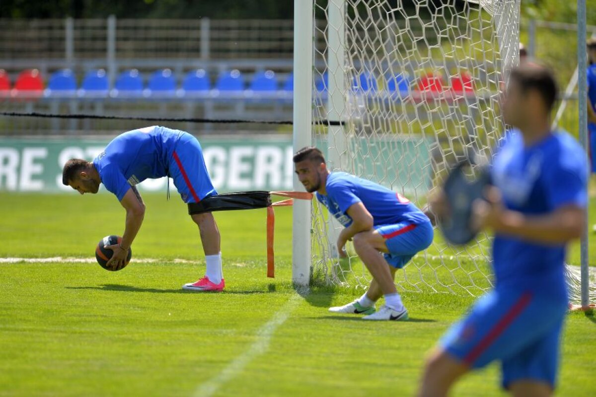 CORESPONDENȚĂ GSP DIN SLOVACIA // VIDEO + FOTO Antrenament extenuant comandat de Dică » Doi fotbaliști luați în vizor de antrenor pentru că nu efectuau corect exercițiile