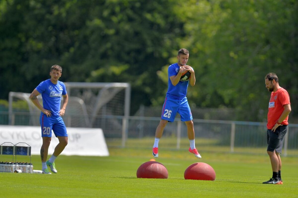 CORESPONDENȚĂ GSP DIN SLOVACIA // VIDEO + FOTO Antrenament extenuant comandat de Dică » Doi fotbaliști luați în vizor de antrenor pentru că nu efectuau corect exercițiile