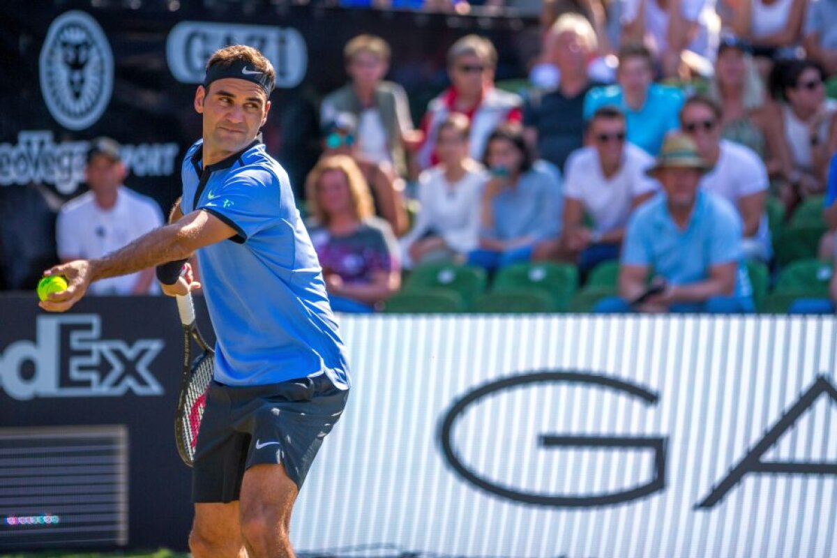 FOTO+VIDEO Federer, învins la revenirea în circuit de locul 302 ATP » Adversarul a salvat o minge de meci!