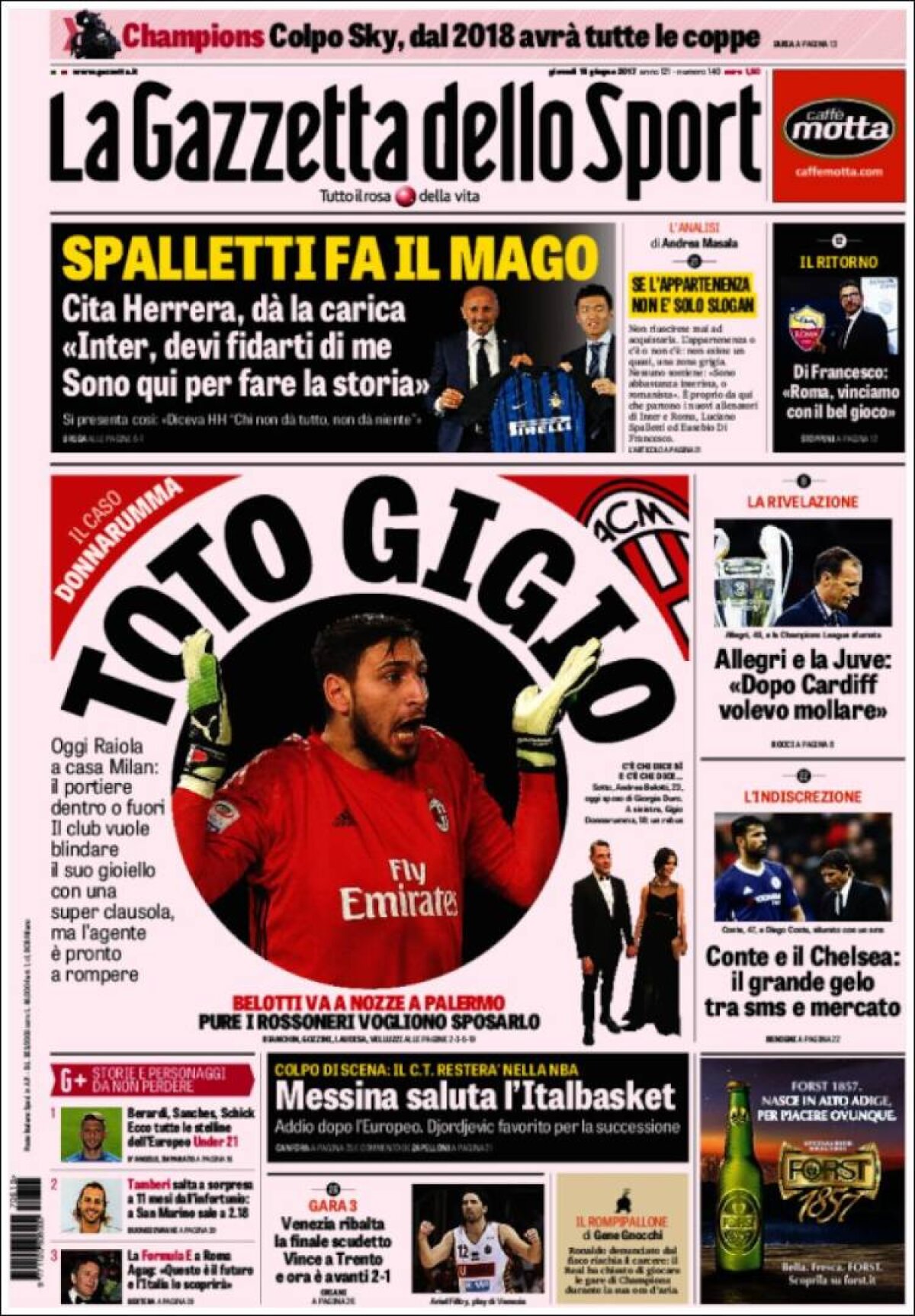 Ce scriu azi ziarele de sport din lume (15 iunie 2017)