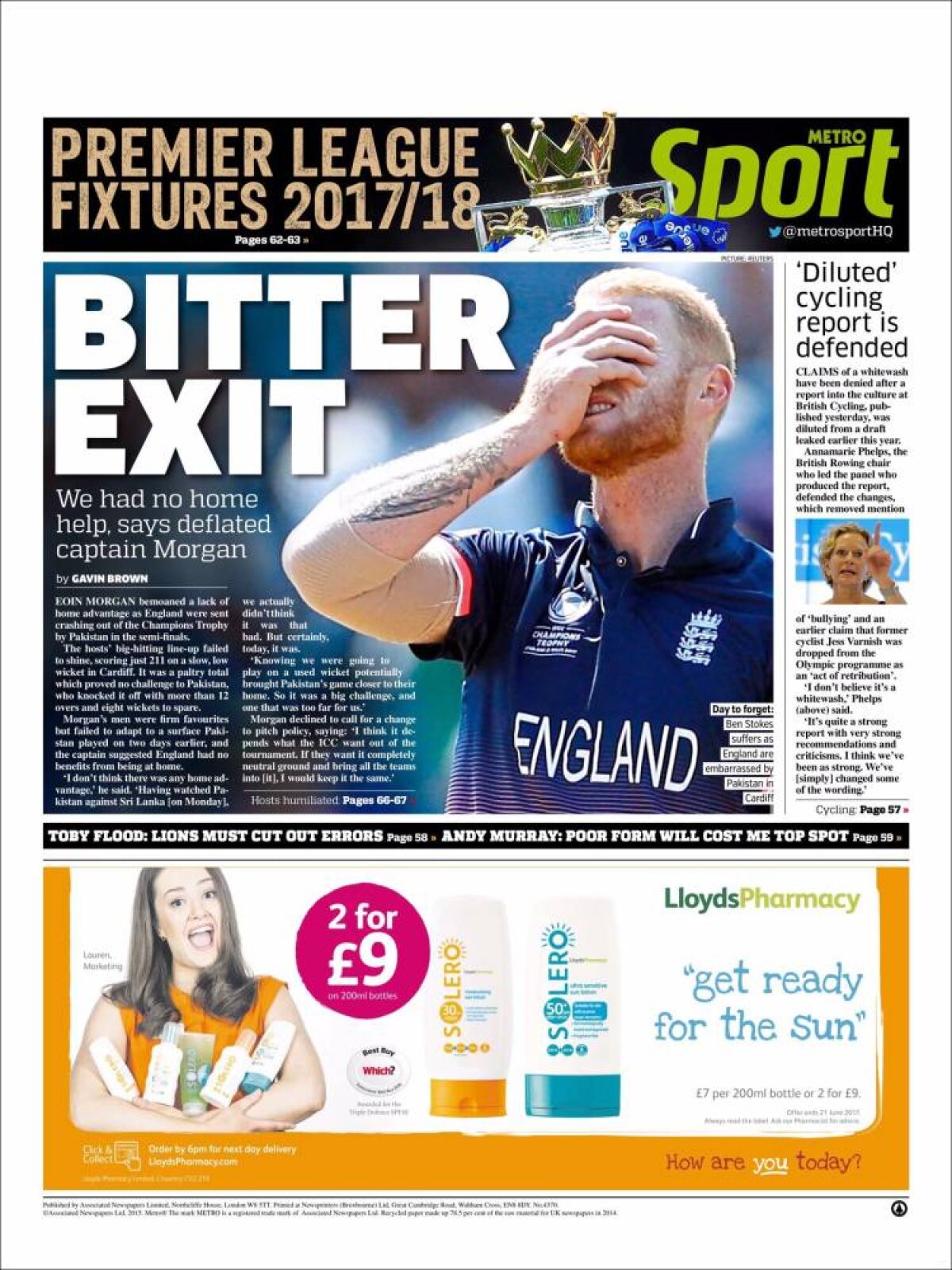 Ce scriu azi ziarele de sport din lume (15 iunie 2017)