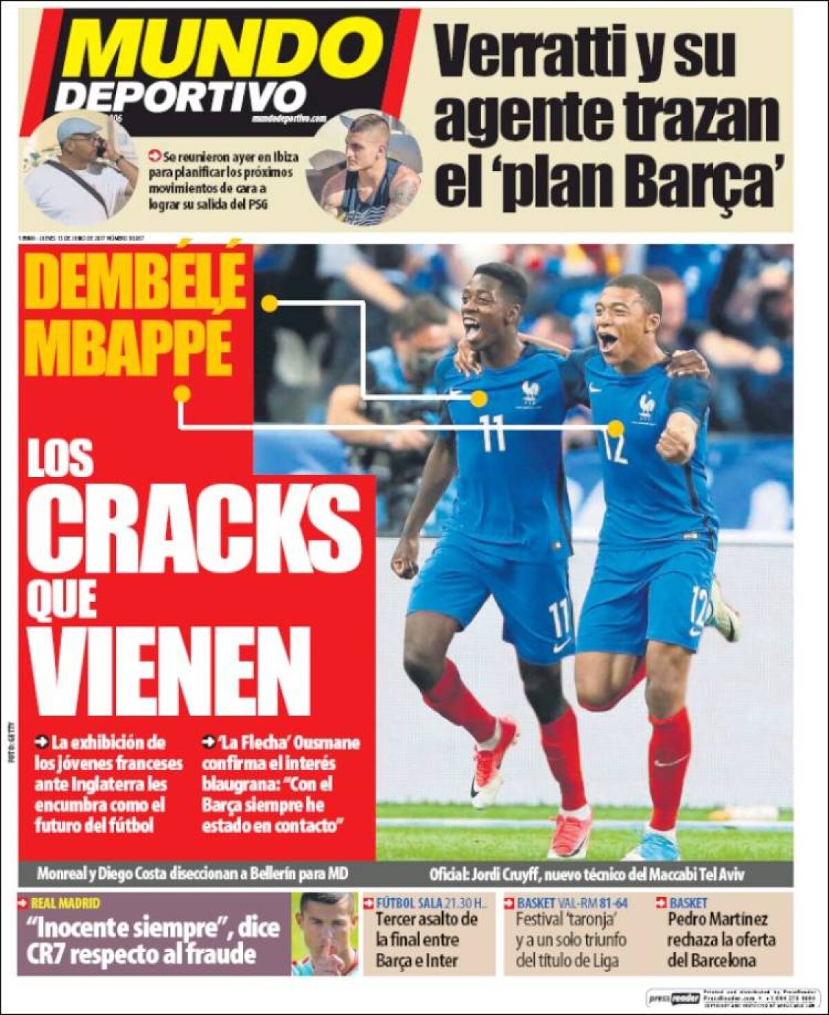 Ce scriu azi ziarele de sport din lume (15 iunie 2017)