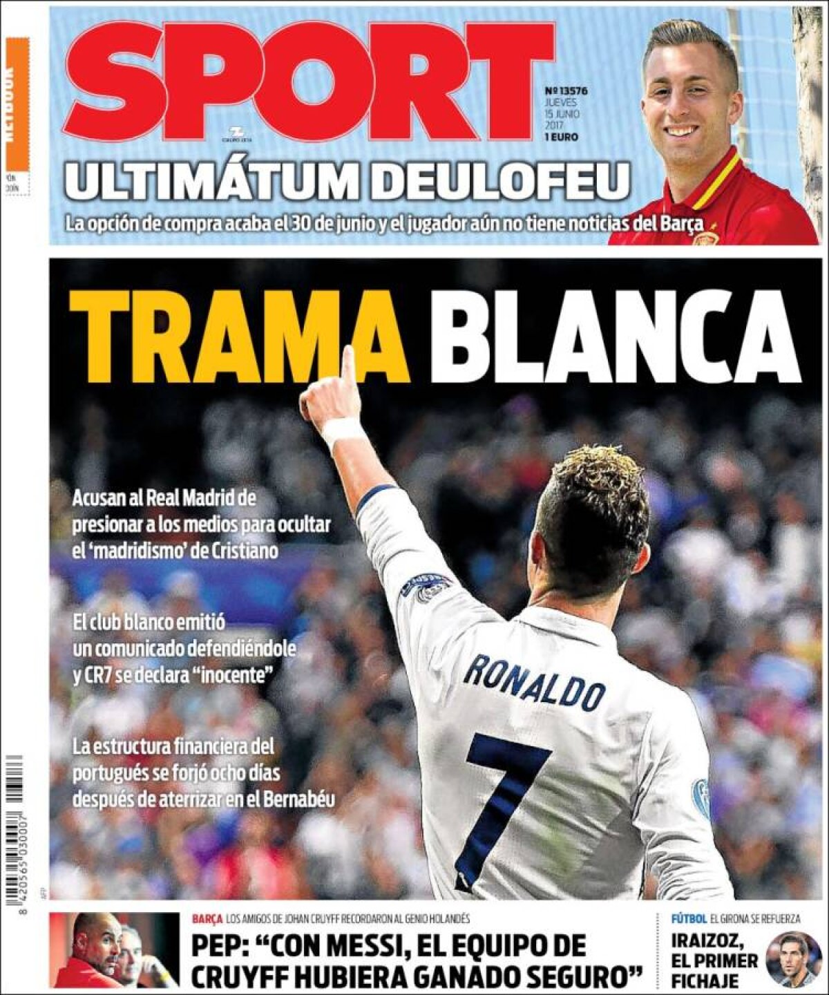 Ce scriu azi ziarele de sport din lume (15 iunie 2017)