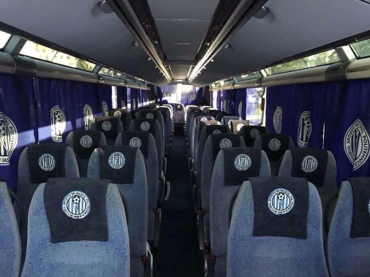 GALERIE FOTO Jucătorii au plecat neplătiți în vacanță, dar noua conducere umblă la imagine! Autocar de 5 stele pentru CSM Poli Iași 