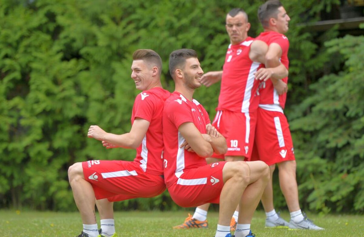 FOTO + VIDEO Corespondență din Slovenia » Circuit de forță la antrenamentul lui Dinamo » Jucătorii s-au motivat exemplar: "Îmi vine să rup coarda asta!" :)